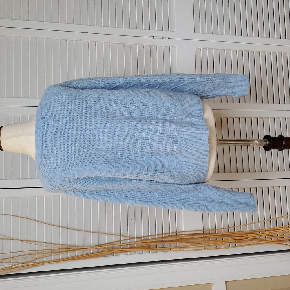 Universal Thread Light Blue Cable Knit Sweater - image 5